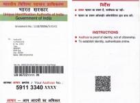 Aadhaar Card.