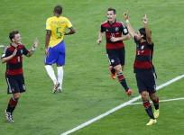 Mesut Ozil Miroslav Klose Sami Khedira Germany Brazil
