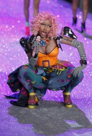 Singer Nicki Minaj performs during the Victoria's Secret Fashion Show at the Lexington Armory in New York November 9, 2011. Nicki Minaj performs during the Victoria's Secret Fashion Show