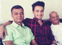 Aayush Sharma with his father Anil Sharma and grandfather Sukhram Sharma