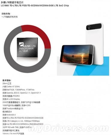 Leadcore LC1860 SoC specification Leadcore LC1860 SoC specification