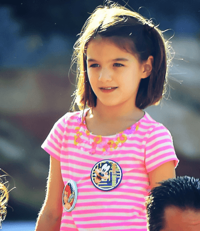 Suri Cruise, first child of Tom Cruise and Katie Holmes. Suri Cruise