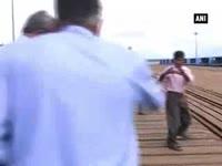 defence-minister-manohar-parrikar-visits-shipyard-in-goa