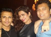 Karishma Tanna, Rushabh Choksi (left)