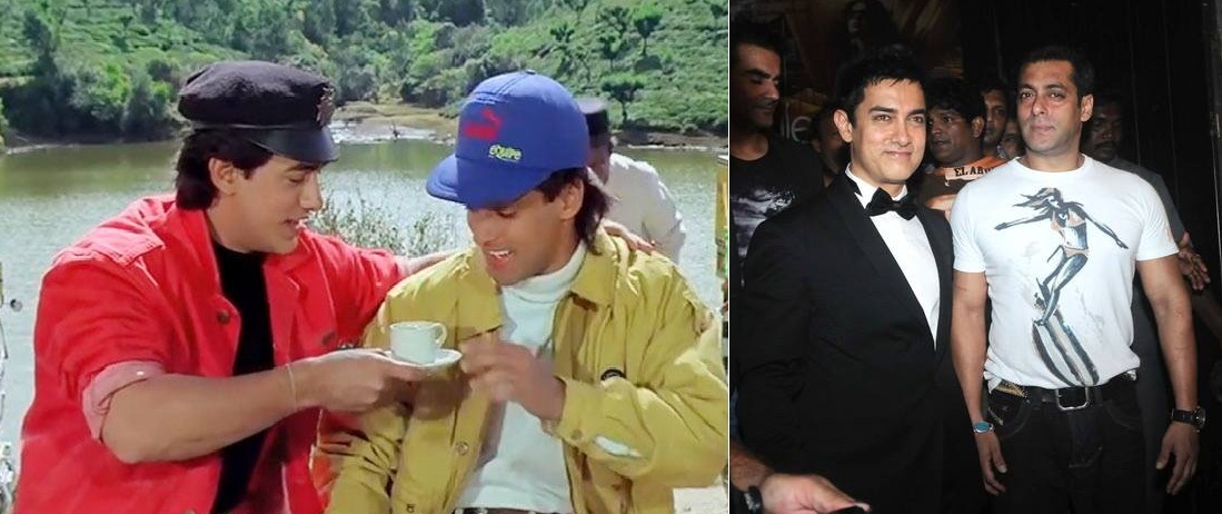 Then & Now: Aamir Khan and Salman Khan SRK, Aamir, Salman, Kareena, Kajol and Other Celebs' Looks; Then & Now in Pictures