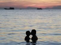 Kissing from distance, physical kisses over the air