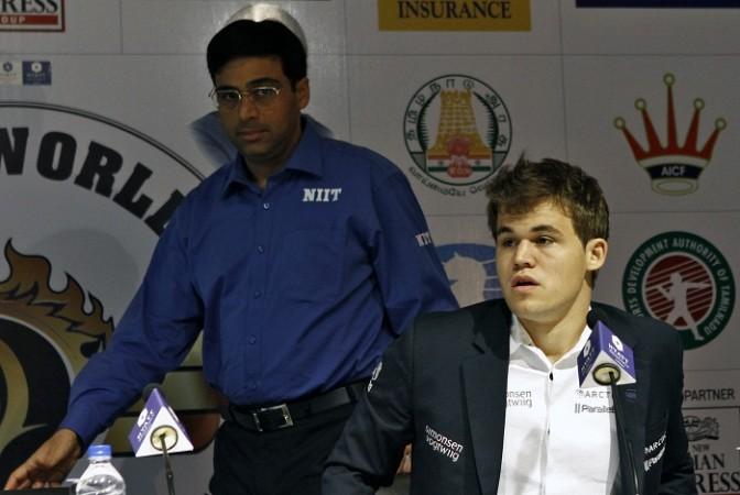 Viswanathan Anand will look to even the World Chess Championship match with Magnus Carlsen with victory in Game 8 Viswanathan Anand Magnus Carlsen