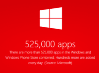Microsoft Celebrates Over 525K Apps On Windows and Windows Phone Store