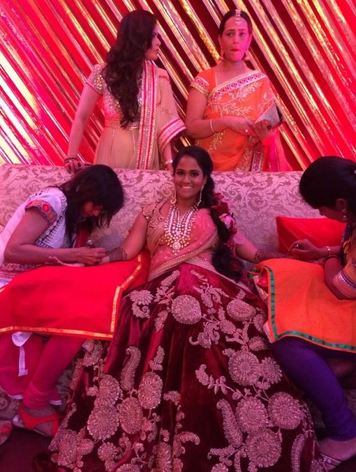 Arpita Khan's mehendi ceremony