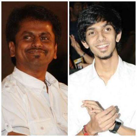 A collage of AR Murugadoss and Anirudh Ravichander. 'Kaththi' Director AR Murugadoss Gives Anirudh a Bollywood Ticket