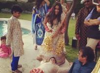 Salma Khan's Relaxing Moment at Falaknuma Palace