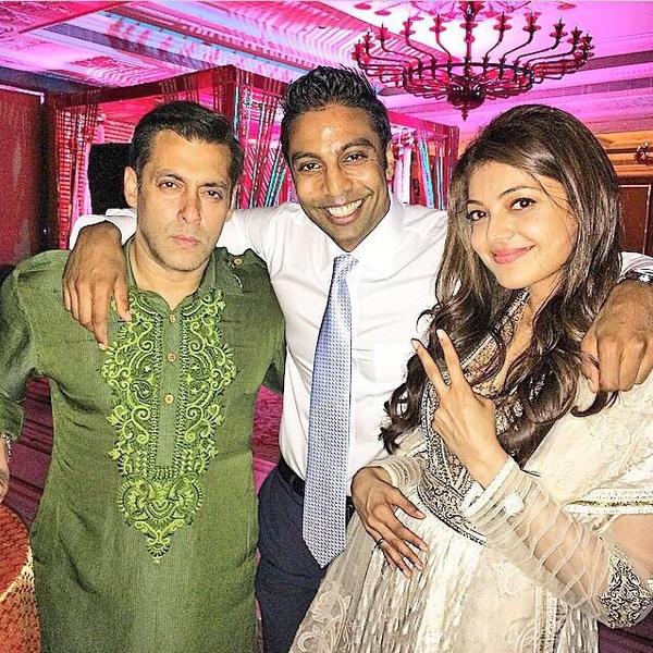 Salman Khan with Kajal Aggarwal. Salman Khan with Kajal Aggarwal