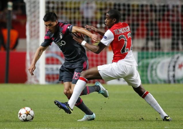 Enzo Perez (left) has been impressive for Benfica this season Enzo Perez