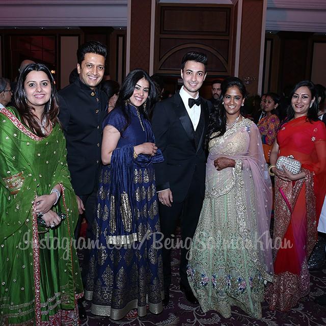 Riteish Deshmukh, Genelia at Arpita Khan's Wedding Reception