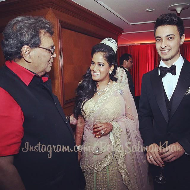 Subhash Ghai at Arpita Khan's Wedding Reception
