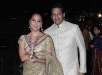 Lara Dutta with Mahesh Bhupathi at Arpita Khan's Wedding Reception