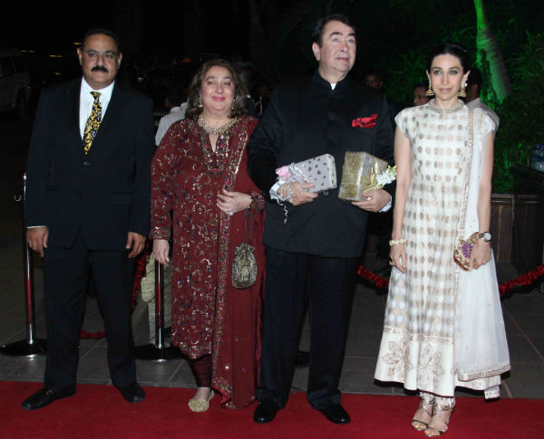 Karishma Kapoor's Family at Arpita Khan's Wedding Reception