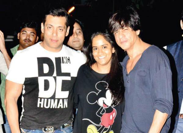 A picture of Salman Khan and Shah Rukh Khan with Arpita Khan. Shah Rukh Khan-Salman Khan's Friendship: Happy Days are Back