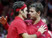 Stanislas Wawrinka Roger Federer Switzerland