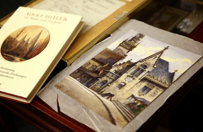 A water-colour painting of the old registry office in Munich by former German dictator Adolf Hitler titled Adolf Hitler's Water Colour painting