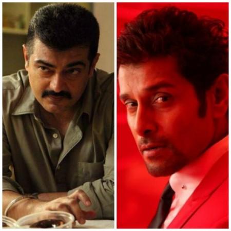 A collage of Ajith and Vikram. The Biggest Battle of Ajith-Vikram Awaits Next Pongal