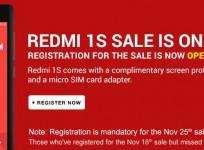 Xiaomi Redmi 1S Flipkart Flash Sale to Go Live on 25 November; Redmi Note to Release on 2 December
