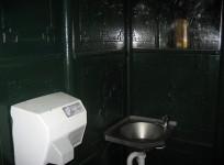Public toilet, hand dryer