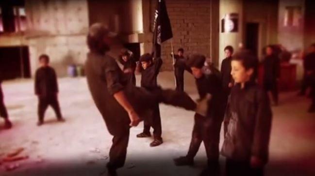 The Islamic State (ISIS) militants have released a video where adult jihadists train young boys with harsh treatments such as kicking and lashing. The Islamic State (ISIS) militants have released a video where adult jihadists train young boys with harsh treatments such as kicking and lashing.