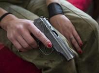 Woman with a pistol