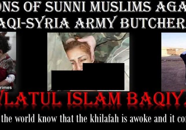 ISIS reportedly used an image from a Hungarian porn to show abuse of Sunni women.