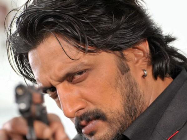 A picture of Sudeep from a Kannada movie. Sudeep