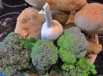 broccoli, garlic