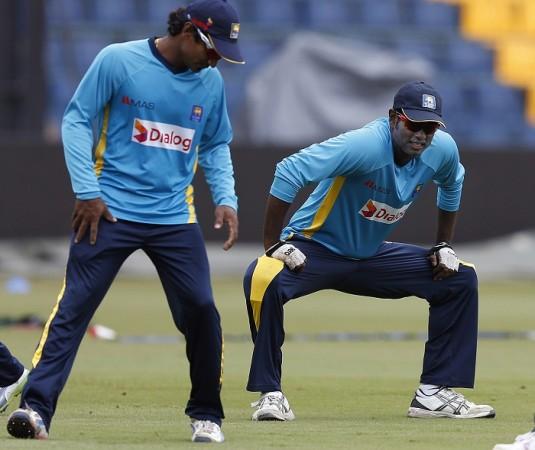 Angelo Mathews Kumar Sangakkara Sri Lanka