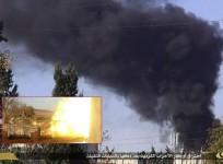 ISIS military tanks attacking Kurdish position inside Kobane from area near Turkey