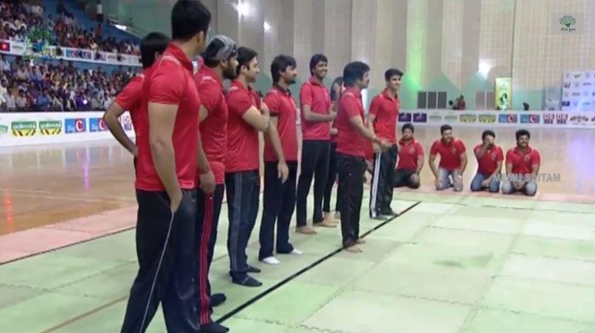 Manoj's Kabaddi team Red Panthers at Memu Saitam Kabaddi match