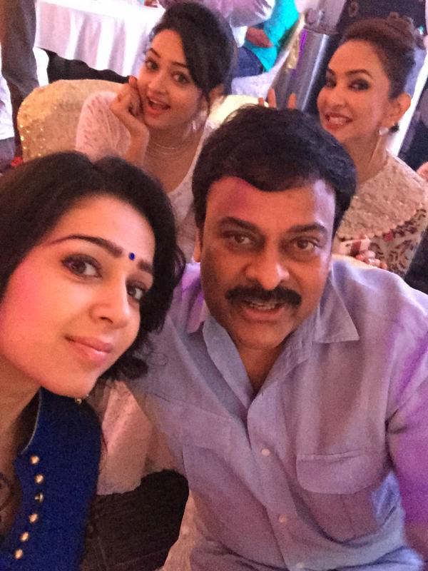 Chiranjeevi and Charmi Kaur