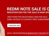 Xiaomi Redmi Note Flipkart Flash Sale to Kick-Off on 2 December; 50,000 Units up for Grabs