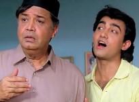 Deven Verma and Aamir Khan in Andaz Apna Apna