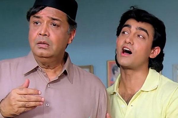 Deven Verma and Aamir Khan in Andaz Apna Apna Deven Verma and Aamir Khan in Andaz Apna Apna