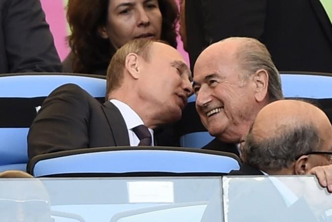 Vladimir Putin and Sepp Blatter