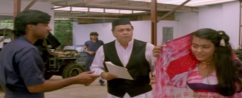 Deven Verma with Ajay Devgn and Kajol in  Hulchal