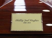 Phil Hughes Funeral Casket