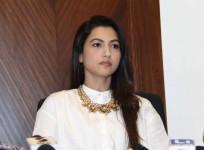 Gauahar Khan during press meet