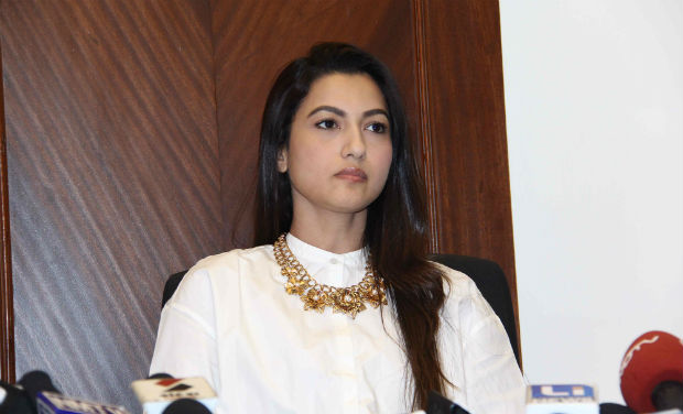 Gauahar Khan during press meet Gauahar Khan during press meet