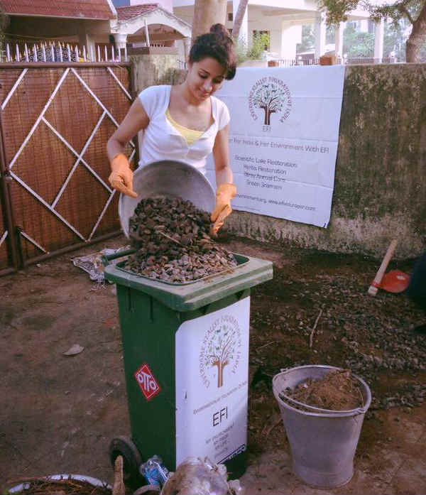 Trisha Krishnan at her Swachh Bharat Abhiyaan Trisha Krishnan