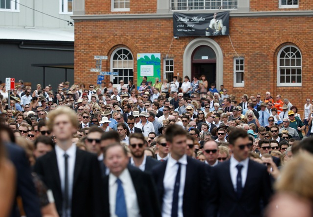 Phil Hughes funeral