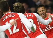 Alexis Sanchez Arsenal Nacho Monreal Olivier Giroud