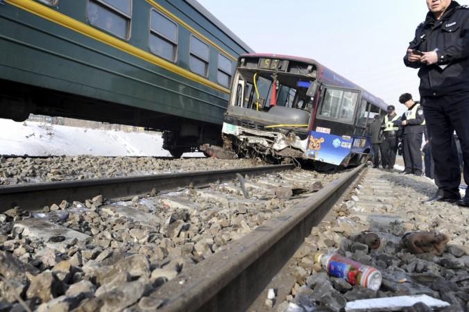 School Bus train collision