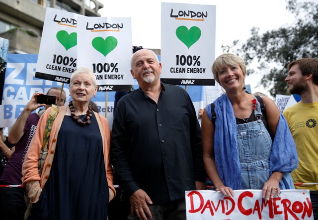 Vivienne Westwood, Peter Gabriel and Emma Thompson