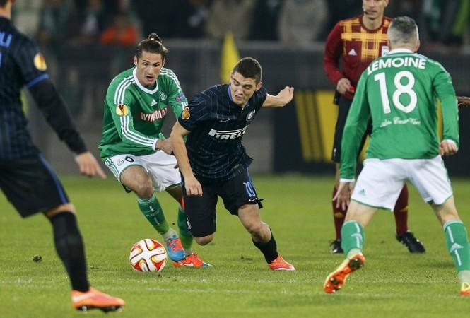 Inter Milan are reportedly ready to sell Mateo Kovacic (C) in the January transfer window Jeremy Clement St Etienne Mateo Kovacic Inter Milan